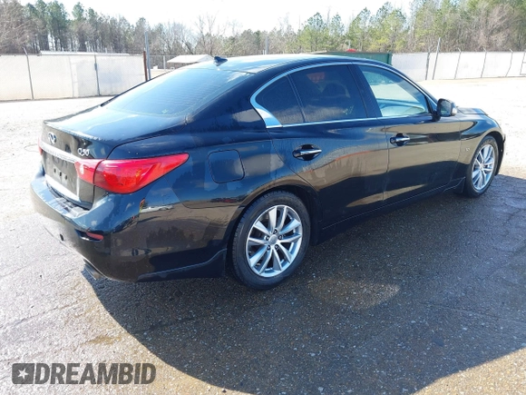 2015 Infiniti Q50 with VIN JN1BV7AP1FM354175, listed as a IAAI auction lot 41486327 with 136,017 mi miles and . Bid and sale history available at DreamBid. Image 4.