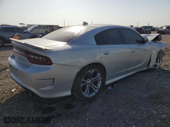 2021 Dodge Charger R/T with VIN 2C3CDXCT8MH552965, listed as a Copart auction lot 52146815 with 89,794 mi miles and Salvage title. Bid and sale history available at DreamBid. Image 3.