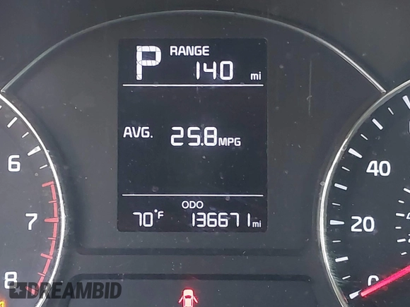 2017 Kia Forte LX with VIN 3KPFK4A70HE052223, listed as a IAAI auction lot 42036382 with 136,671 mi miles. Bid and sale history available at carsss.com. Image 15.