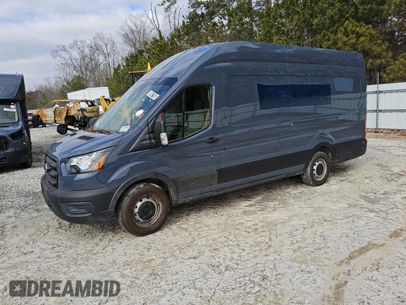 2020 Ford Transit Cargo with VIN 1FTBR3X80LKB13418, listed as a Copart auction lot 88847765 with Not Provided miles and Clean Title. Bid and sale history available at carsss.com. Image 1.