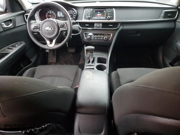 2017 Kia Optima LX with VIN 5XXGT4L35HG166544, listed as a Copart auction lot 43211275 with 124,274 mi miles and Clean Title. Bid and sale history available at carsss.com. Image 8.
