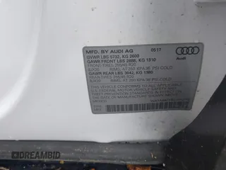 2018 Audi SQ5 Premium Plus with VIN WA1A4AFY8J2018273, listed as a IAAI auction lot 41880755 with 107,317 mi miles and . Bid and sale history available at DreamBid. Image 9.