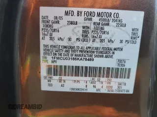 2006 Ford Escape XLT z VIN 1FMCU03186KA78489, wystawiony jako Copart lot #55412325 z przebiegiem 144 243 mil mil oraz Szkoda całkowita • Salvage title. Historia ofert i sprzedaży dostępna na DreamBid. Obrazek 13.