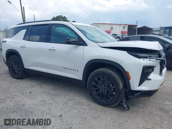 2025 Chevrolet Traverse FWD LT с VIN 1GNERGRS8SJ211623, выставлен на аукционе IAAI как лот 42561606 с пробегом 6 562 миль миль и . История ставок и продаж доступна на DreamBid. Изображение 1.
