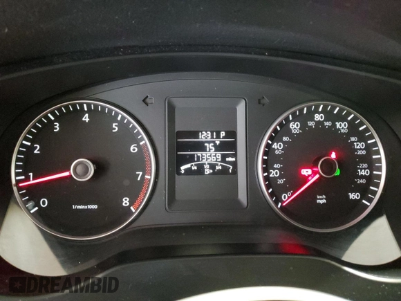 2012 Volkswagen Jetta SE with VIN 3VWDX7AJ1CM344402, listed as a Copart auction lot 69927324 with 173,569 mi miles and Salvage title. Bid and sale history available at DreamBid. Image 9.