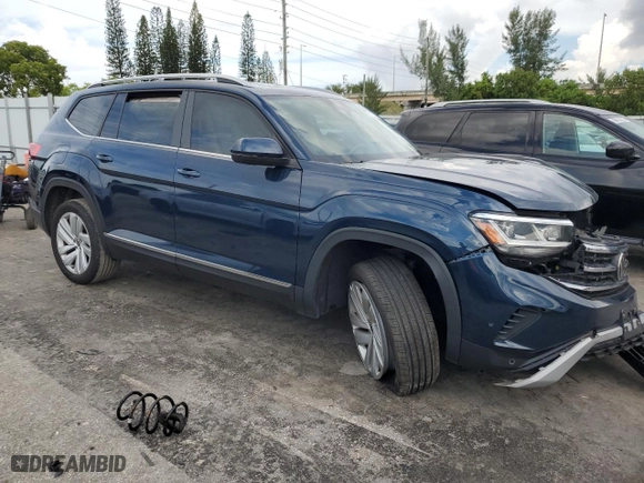 2021 Volkswagen Atlas 3.6L V6 SEL with VIN 1V2BR2CA0MC520619, listed as a Copart auction lot 77940004 with 32,646 mi miles and Salvage Title. Bid and sale history available at carsss.com. Image 4.