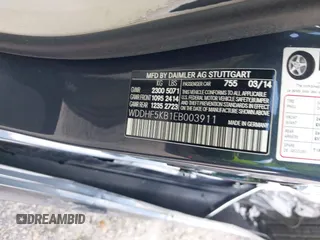 2014 Mercedes-Benz E 350 Sport with VIN WDDHF5KB1EB003911, listed as a IAAI auction lot 41931506 with 59,996 mi miles and . Bid and sale history available at DreamBid. Image 9.