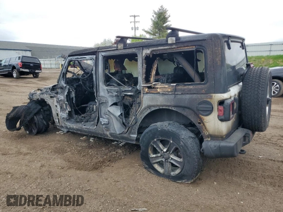 2018 Jeep Wrangler Unlimited Sahara с VIN 1C4HJXEN5JW211304, выставлен на аукционе Copart как лот 56694995 с пробегом Не указан миль и Чистый • Clean title. История ставок и продаж доступна на DreamBid. Изображение 2.
