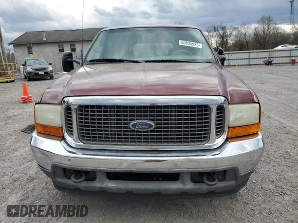 2001 Ford Excursion Special Serv z VIN 1FMNU40L91EB52063, wystawiony jako Copart lot #50835925 z przebiegiem 264 567 mil mil oraz Czysty tytuł • Clean title. Historia ofert i sprzedaży dostępna na DreamBid. Obrazek 5.