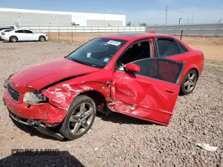 2004 Audi A4 1.8T with VIN WAULC68EX4A114950, listed as a Copart auction lot 56335704 with 0 mi miles and Salvage Title. Bid and sale history available at carsss.com. Image 1.