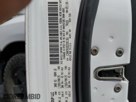 2014 Ram 1500 Tradesman with VIN 1C6RR7KG5ES351361, listed as a Copart auction lot 59755415 with 142,737 mi miles and Salvage title. Bid and sale history available at DreamBid. Image 12.
