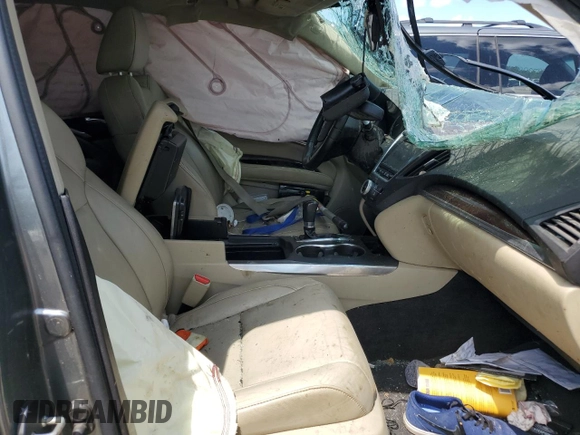 2014 Acura MDX Technology with VIN 5FRYD3H4XEB010168, listed as a Copart auction lot 63021185 with Not provided miles and Salvage title. Bid and sale history available at DreamBid. Image 7.
