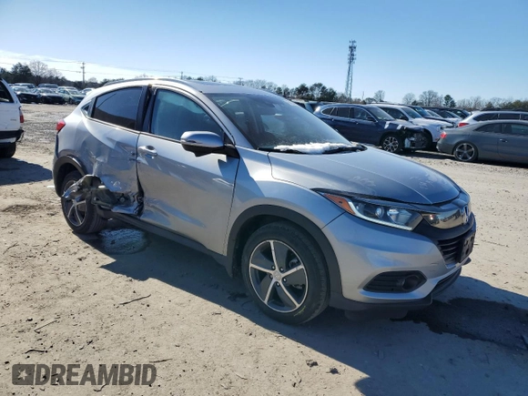 2022 Honda HR-V EX with VIN 3CZRU6H54NM754581, listed as a Copart auction lot 45108685 with 70,569 mi miles and Salvage Title. Bid and sale history available at DreamBid. Image 4.