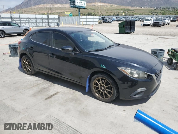 2014 Mazda 3 i Touring with VIN JM1BM1L74E1148214, listed as a Copart auction lot 54272605 with 158,278 mi miles and Salvage title. Bid and sale history available at DreamBid. Image 4.