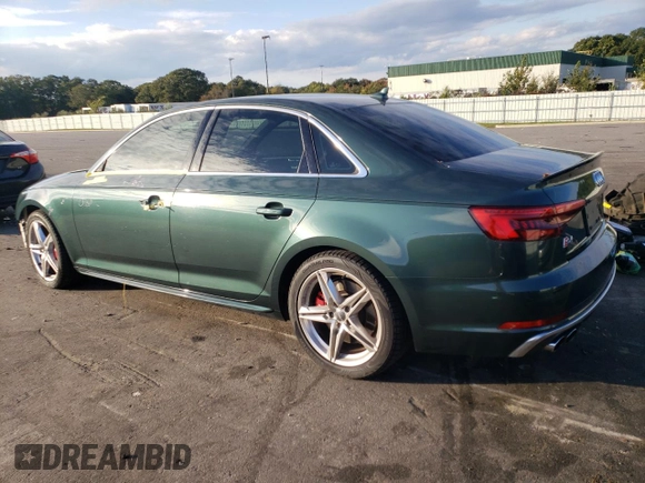 2018 Audi S4 Premium Plus with VIN WAUB4AF41JA003754, listed as a Copart auction lot 71143663 with 34,280 mi miles. Bid and sale history available at carsss.com. Image 2.