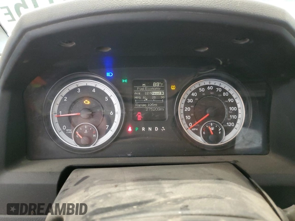 2013 Ram 2500 Tradesman z VIN 3C6TR5CT2DG605782, wystawiony jako Copart lot #56733115 z przebiegiem 275 209 mil mil oraz Szkoda całkowita • Salvage title. Historia ofert i sprzedaży dostępna na DreamBid. Obrazek 9.