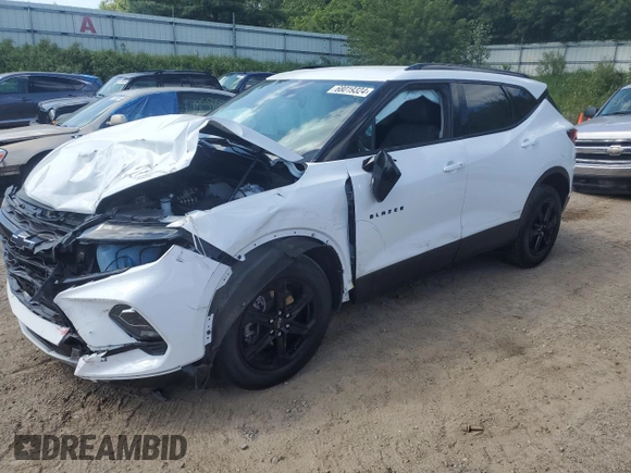 2024 Chevrolet Blazer LT with VIN 3GNKBJRS2RS144935, listed as a Copart auction lot 68019324 with Not provided miles and Salvage title. Bid and sale history available at DreamBid. Image 1.