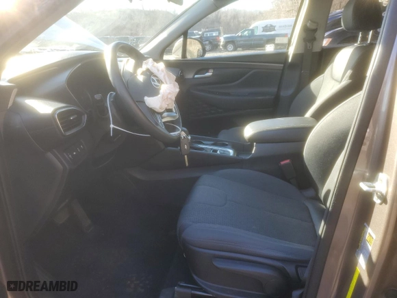 2020 Hyundai Santa Fe SE with VIN 5NMS2CAD7LH232847, listed as a Copart auction lot 48180995 with 38,070 mi miles and Salvage Title. Bid and sale history available at carsss.com. Image 7.