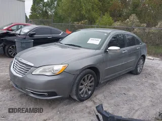 2013 Chrysler 200 Limited with VIN 1C3CCBCG4DN589768, listed as a IAAI auction lot 41201743 with 203,443 mi miles. Bid and sale history available at carsss.com. Image 2.
