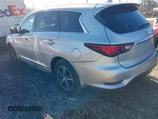 2019 Infiniti QX60 LUXE with VIN 5N1DL0MN3KC555343, listed as a IAAI auction lot 41331200 with 103,085 mi miles. Bid and sale history available at carsss.com. Image 3.