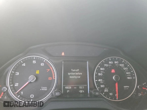 2014 Audi Q5 Premium Plus with VIN WA1DGAFP7EA113642, listed as a Copart auction lot 81185514 with 48,038 mi miles and Salvage Title. Bid and sale history available at carsss.com. Image 9.