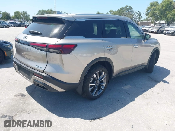 2024 Infiniti QX60 Luxe с VIN 5N1DL1FR3RC346815, выставлен на аукционе IAAI как лот 42186194 с пробегом 4 171 миль миль и . История ставок и продаж доступна на DreamBid. Изображение 4.