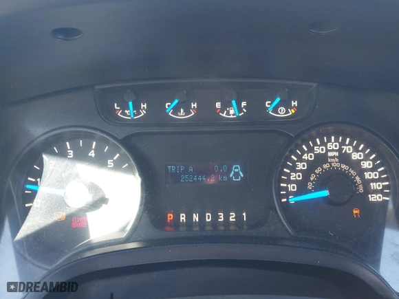 2014 Ford F-150 XL with VIN 1FTNF1CF1EKE14801, listed as a IAAI auction lot 41254462 with 252,444 mi miles. Bid and sale history available at carsss.com. Image 7.
