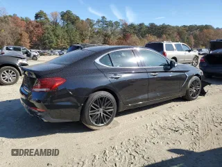 2019 Genesis G70 Advanced with VIN KMTG34LA7KU033172, listed as a Copart auction lot 79165014 with 53,978 mi miles and Salvage Title. Bid and sale history available at DreamBid. Image 3.