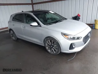 2018 Hyundai Elantra GT Sport with VIN KMHH55LC8JU033485, listed as a IAAI auction lot 41578696 with 78,852 mi miles. Bid and sale history available at carsss.com. Image 1.