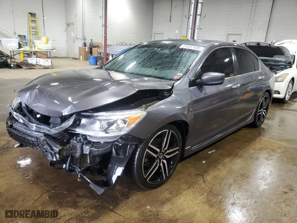 2017 Honda Accord Sedan Sport with VIN 1HGCR2F55HA116173, listed as a Copart auction lot 51087105 with 135,879 mi miles and Non Repairable. Bid and sale history available at carsss.com. Image 1.