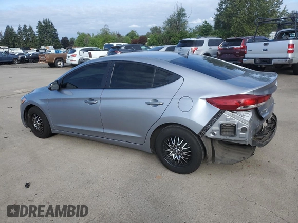 2017 Hyundai Elantra SE with VIN 5NPD74LF1HH079052, listed as a Copart auction lot 58267955 with Not provided miles and Salvage title. Bid and sale history available at DreamBid. Image 2.