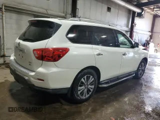 2017 Nissan Pathfinder SL with VIN 5N1DR2MM9HC633473, listed as a Copart auction lot 49615975 with 46,467 mi miles and Salvage Title. Bid and sale history available at carsss.com. Image 3.