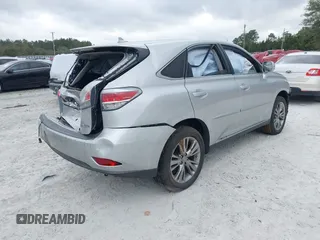 2013 Lexus RX 450h with VIN JTJZB1BA8D2008237, listed as a IAAI auction lot 41574651 with 106,732 mi miles and . Bid and sale history available at DreamBid. Image 4.