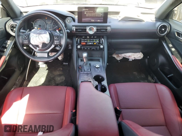2021 Lexus IS 300 with VIN JTHAA1D22M5115970, listed as a Copart auction lot 44426264 with 24,432 mi miles and Non repairable. Bid and sale history available at DreamBid. Image 8.