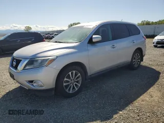 2014 Nissan Pathfinder SV with VIN 5N1AR2MN9EC686469, listed as a Copart auction lot 48762295 with 111,508 mi miles and Salvage Title. Bid and sale history available at carsss.com. Image 1.