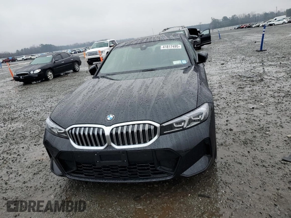 2025 BMW 3 Series 330i xDrive with VIN 3MW89CW02S8F06050, listed as a Copart auction lot 41817495 with 1,709 mi miles and Salvage Title. Bid and sale history available at carsss.com. Image 5.