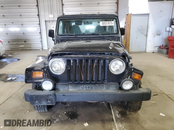 1997 Jeep Wrangler Sahara with VIN 1J4FY49S7VP506996, listed as a Copart auction lot 50531875 with 100,380 mi miles and Clean Title. Bid and sale history available at carsss.com. Image 5.