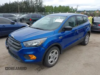 2018 Ford Escape S with VIN 1FMCU0F77JUB44916, listed as a IAAI auction lot 42136740 with 111,362 mi miles and . Bid and sale history available at carsss.com. Image 2.