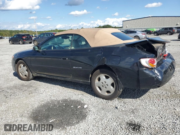 2002 Toyota Solara SE with VIN 2T1FF22P12C592550, listed as a Copart auction lot 74239934 with 221,988 mi miles and Salvage Title. Bid and sale history available at DreamBid. Image 2.