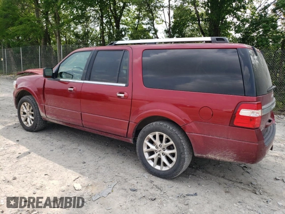 2015 Ford Expedition Max Limited z VIN 1FMJK1KT6FEF18519, wystawiony jako Copart lot #59339725 z przebiegiem 100 208 mil mil oraz Szkoda całkowita • Salvage title. Historia ofert i sprzedaży dostępna na DreamBid. Obrazek 2.