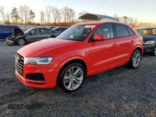 2018 Audi Q3 Premium with VIN WA1BCCFS3JR031633, listed as a Copart auction lot 47168715 with 87,679 mi miles and Salvage Title. Bid and sale history available at carsss.com. Image 1.