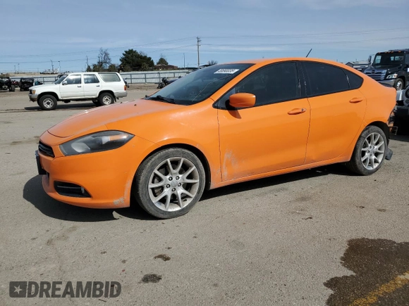 2013 Dodge Dart SXT with VIN 1C3CDFBA7DD310532, listed as a Copart auction lot 49890035 with 202,155 mi miles and Salvage Title. Bid and sale history available at DreamBid. Image 1.