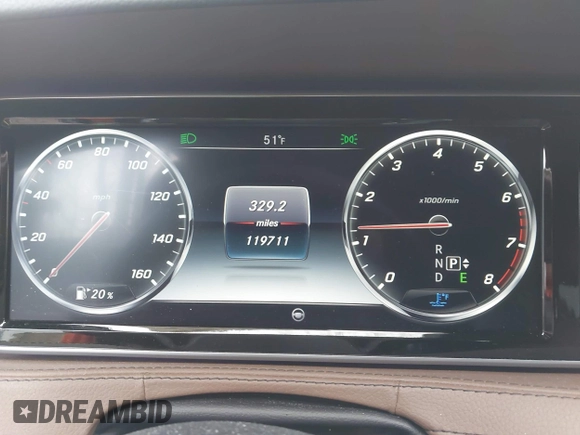 2015 Mercedes-Benz S 550 with VIN WDDUG8FB9FA111742, listed as a IAAI auction lot 42038153 with 119,711 mi miles and . Bid and sale history available at DreamBid. Image 7.