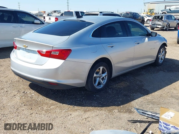2017 Chevrolet Malibu LS with VIN 1G1ZB5ST0HF182516, listed as a IAAI auction lot 41870295 with 116,521 mi miles and . Bid and sale history available at DreamBid. Image 4.