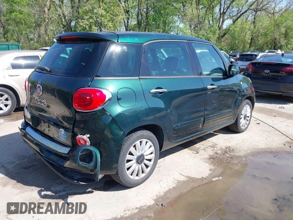 2014 FIAT 500L Easy with VIN ZFBCFABH4EZ022268, listed as a IAAI auction lot 42060203 with 106,918 mi miles. Bid and sale history available at carsss.com. Image 4.