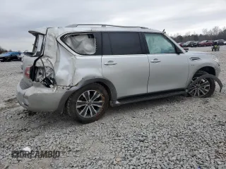 2020 Nissan Armada SL with VIN JN8AY2NDXL9108859, listed as a Copart auction lot 43950305 with 0 mi miles and Salvage Title. Bid and sale history available at carsss.com. Image 3.