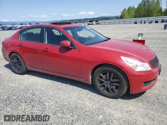 2008 Infiniti G35 Sedan Journey with VIN JNKBV61E18M204946, listed as a Copart auction lot 54558045 with 162,065 mi miles and Salvage Title. Bid and sale history available at carsss.com. Image 4.