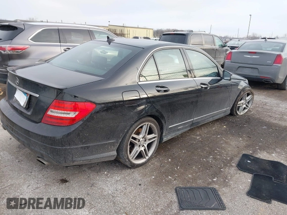 2013 Mercedes-Benz C 350 Sport with VIN WDDGF5HB9DA776259, listed as a IAAI auction lot 41168951 with 178,835 mi miles and . Bid and sale history available at DreamBid. Image 4.