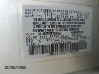 2014 Nissan Sentra S with VIN 3N1AB7AP0EY206356, listed as a Copart auction lot 54520205 with 151,170 mi miles and Clean Title. Bid and sale history available at DreamBid. Image 12.