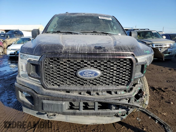 2018 Ford F-150 XL with VIN 1FTEW1EG4JFC11412, listed as a Copart auction lot 42422455 with 87,778 mi miles and Salvage Title. Bid and sale history available at carsss.com. Image 5.